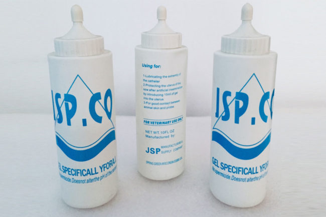 Gel lubricante para cerdos