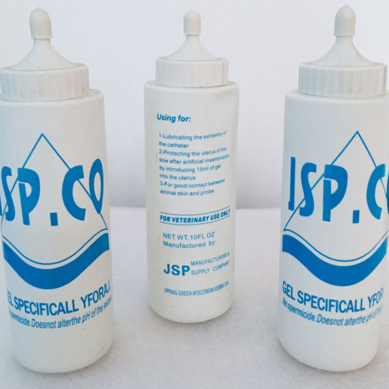 Gel lubricante para cerdos
